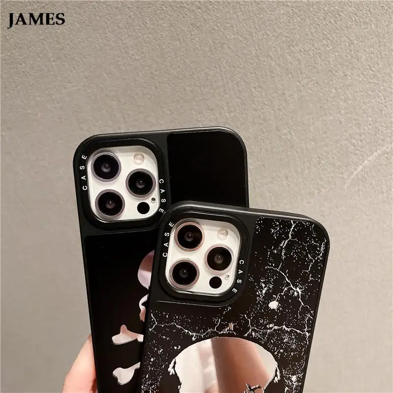 JAMES японский Роскошный чехол для телефона с черепом Apple iPhone 6 7 8 Plus 11 12 13 Pro X XS Max XR