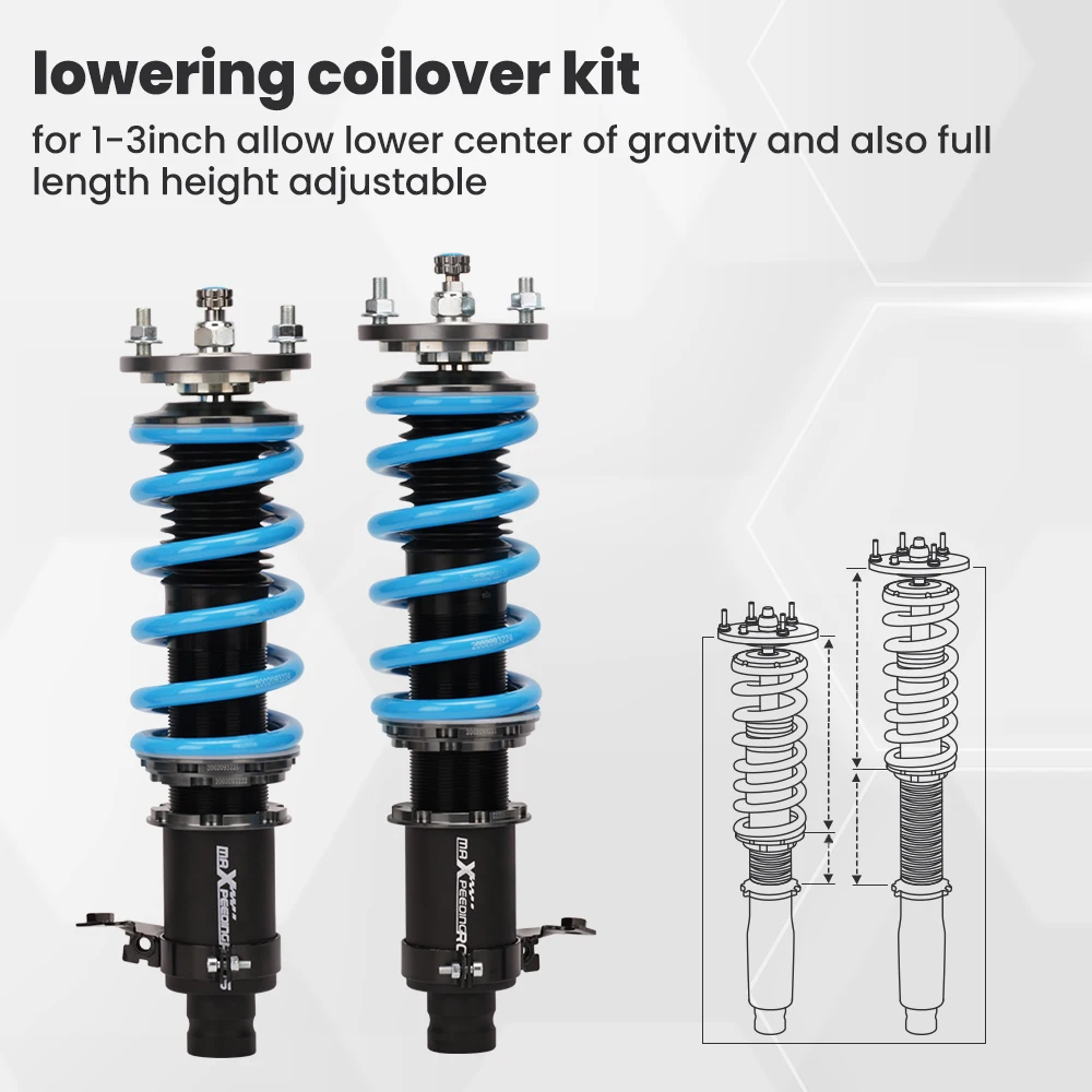 4 шт. 24 варианта Регулируемый демпфер модернизация койлов для Honda Civic ED EE EF SH CRX 88-91