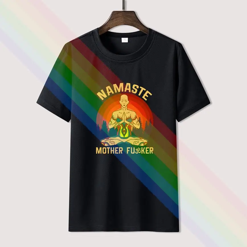 

Vintage Namaste Mother Explicit Classic T Shirt For Men Limitied Edition Unisex Brand T-shirt Cotton Amazing Short Sleeve Tops