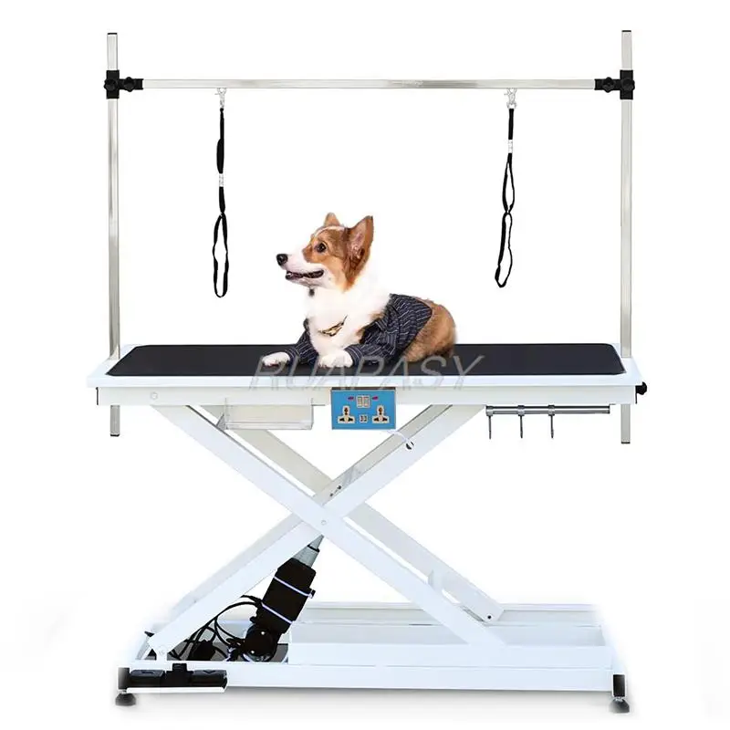 Height Adjustable Large Dog Pet Grooming Beauty Table Electric Hydraulic Dog Trimming Grooming Table With Arm Noose Heavy Duty   main product image
