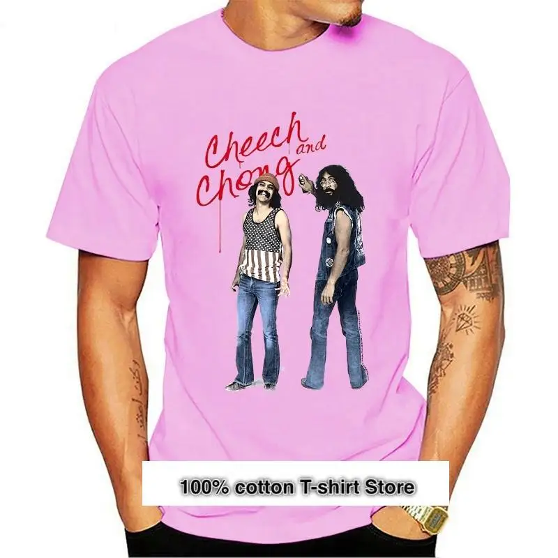 

Camiseta divertida de verano para hombre, camisa con licencia oficial de Cheech y Chong 70, Graffiti americano, novedad