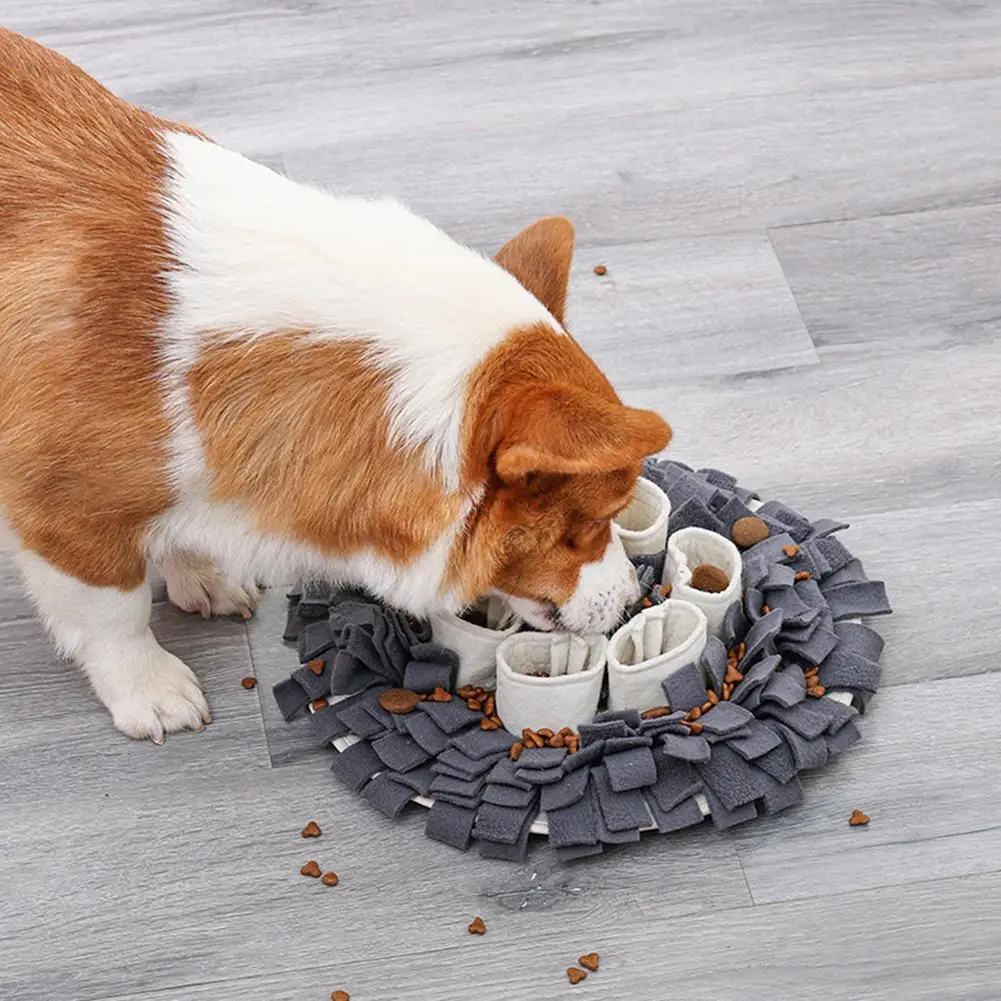

Pet Snuffle Mat Training Sniffing Pad Slowing Feeding Mat Food Dispenser Carpet Encourages Natural Foraging Skills