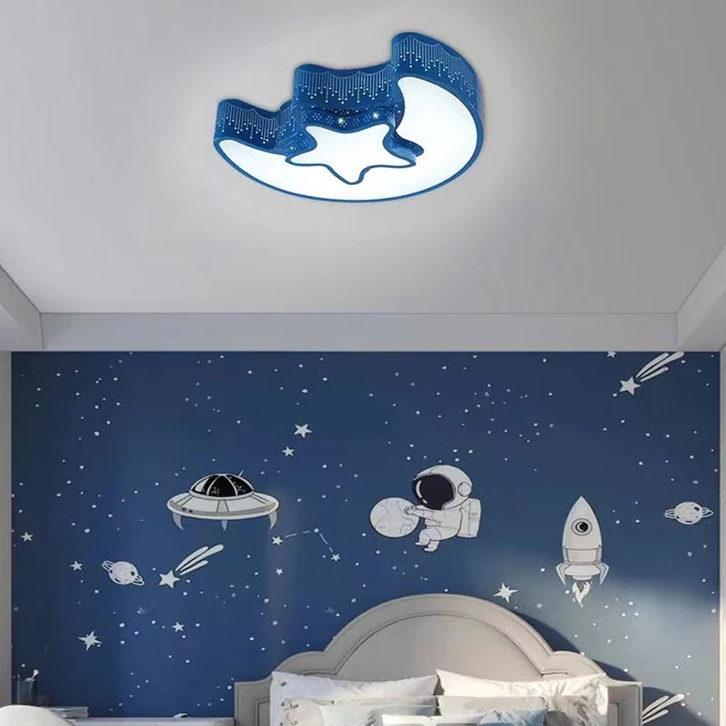 

Креативный светодиодный потолочный светильник в виде звезды, полумесяца, 24 Вт, 85-265 в, светильник для детской комнаты, потолочные лампы, декоративное освещение для спальни