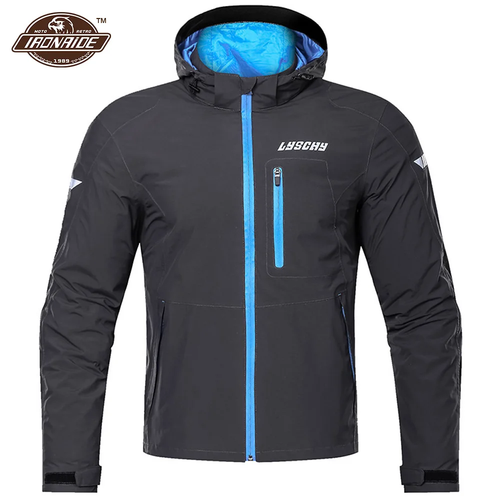 

Мужская мотоциклетная куртка LYSCHY, водонепроницаемая куртка для мотокросса, носимый мотоциклетный костюм, куртка для верховой езды, мотоцик...