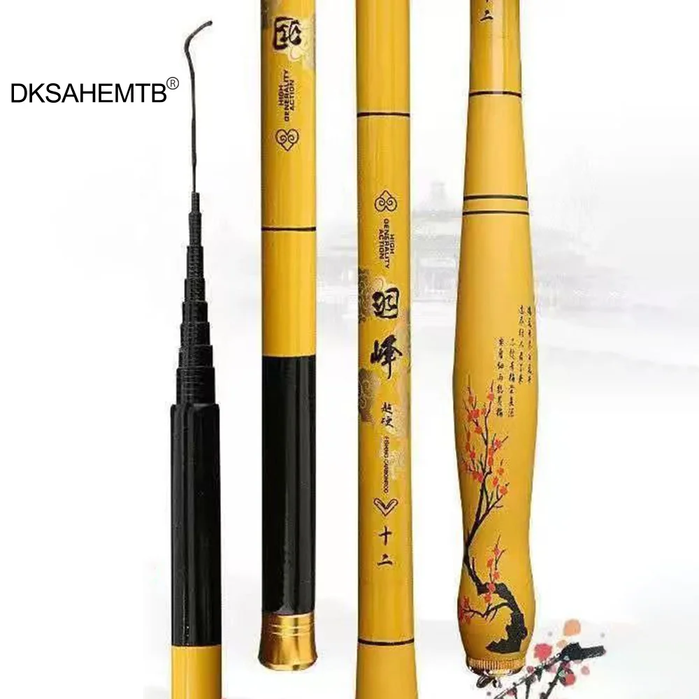 

1.8-6.3m Carbon Fishing Rods Lightweight Casting Rods Sea Angling Tool Fishing Equipment Comfortable Grip Luminous Rod Tip