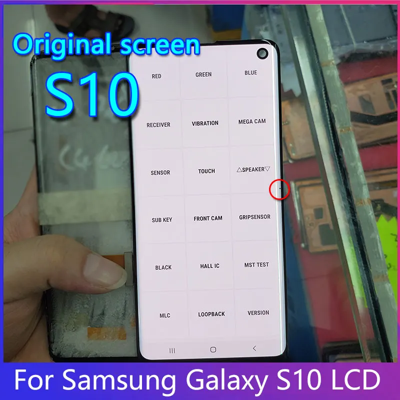 

Подходит для оригинального Samsung Galaxy S10 мобильный телефон, ЖК-экран g973u S10, сменный сенсорный дисплей g973 G973f, дигитайзер