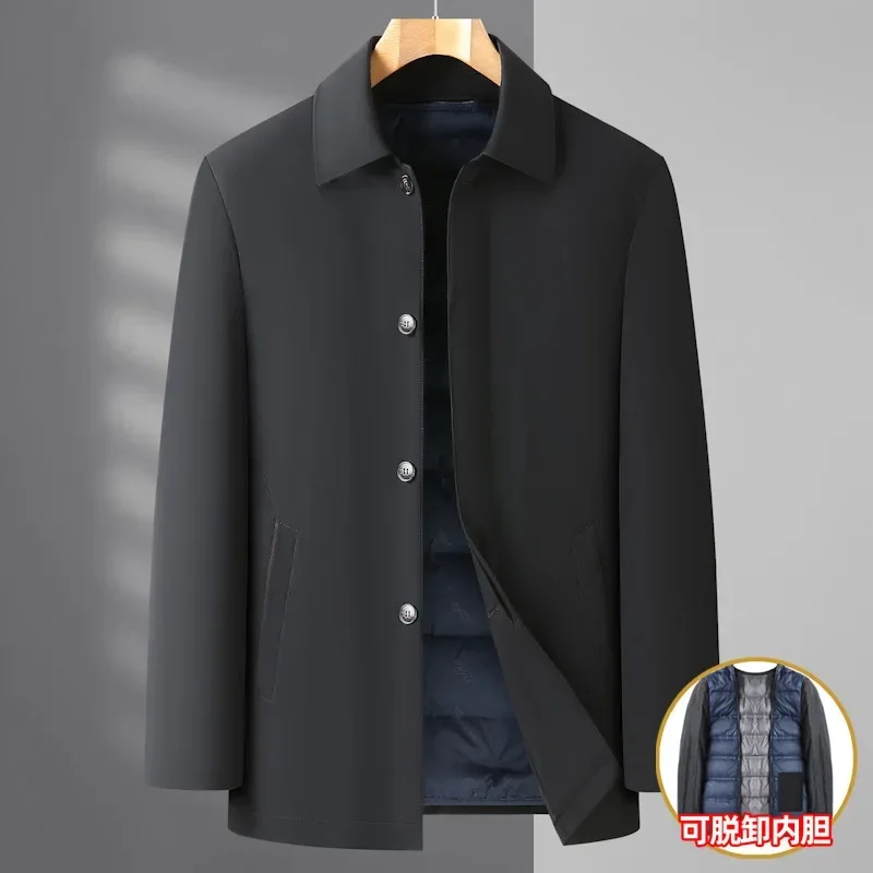 Новое поступление Зимняя Мужская модная куртка со съемной подкладкой для отдыха