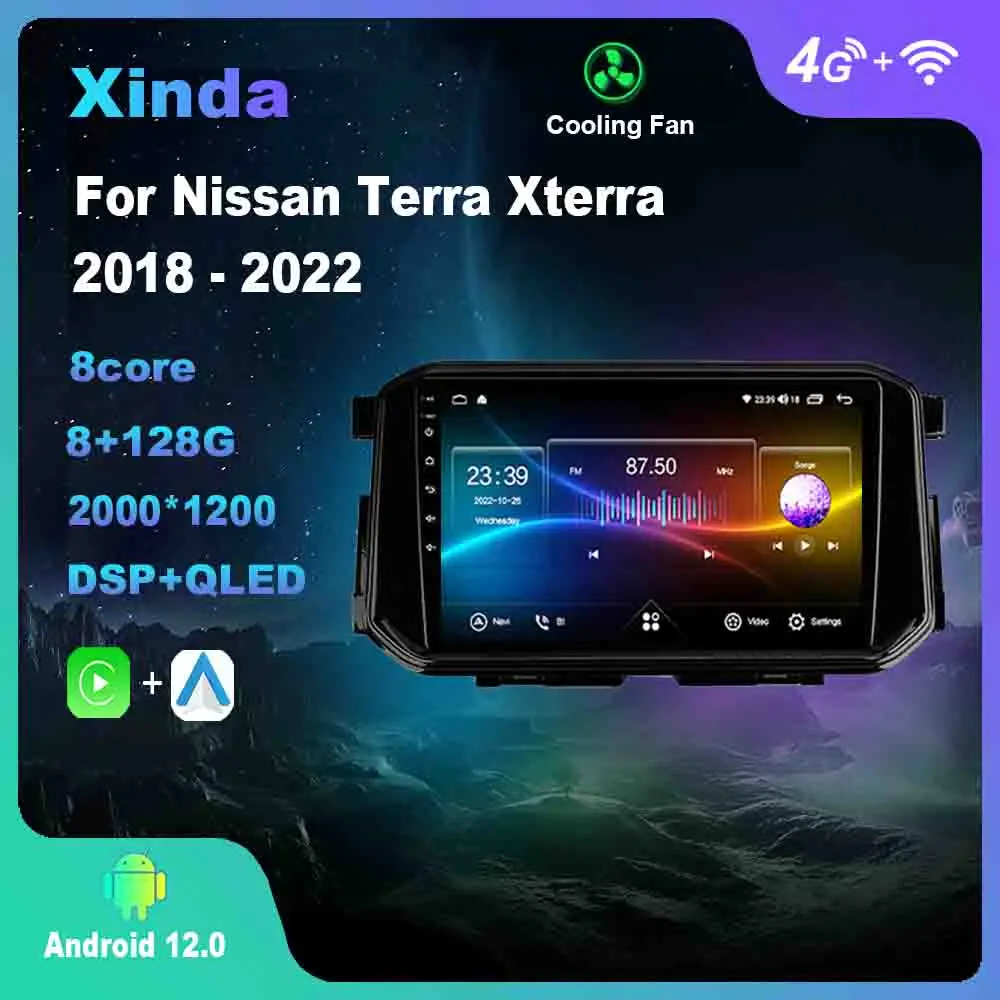 

9 Inch Android 12.0 For Nissan Terra Xterra 2018 - 2022 Multimedia Player Auto Radio GPS Carplay 4G Bluetooth WiFi DSP