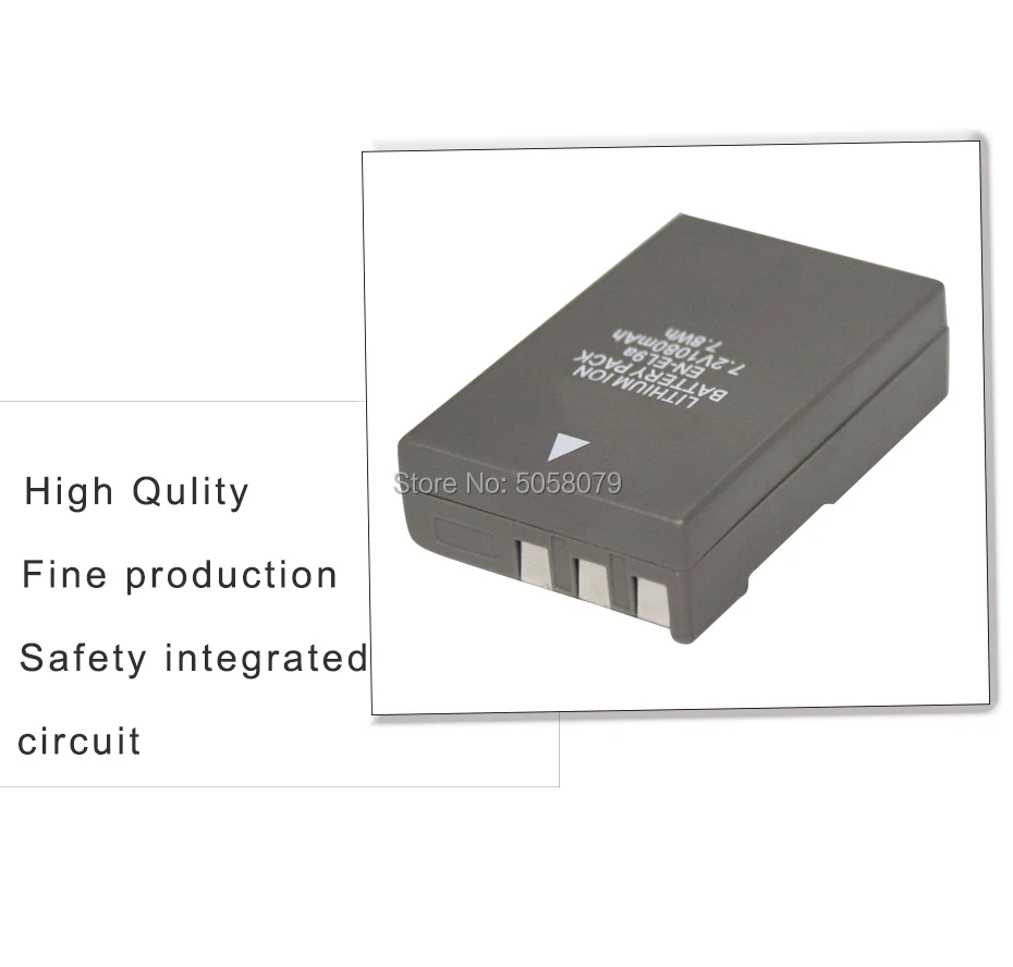 EN-EL9a ENEL9a Battery 1080mAh For Durable D60 D5000 D40X D40 D3X D3000 D30 Cameras | Электроника