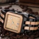 Casual Fashion Quartz Watch Mens Unique Square Wooden Watches Male Automatic Date Simple Design Clock relogio masculino hombre Other Image