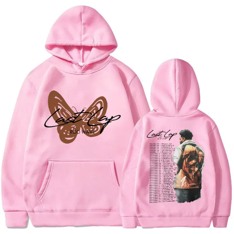 Rapper Rock Rod Wave Last Lap Tour New in Hip Hop Hoodies Men Nad Women Fashion Sweatshirts Oversized Pullover