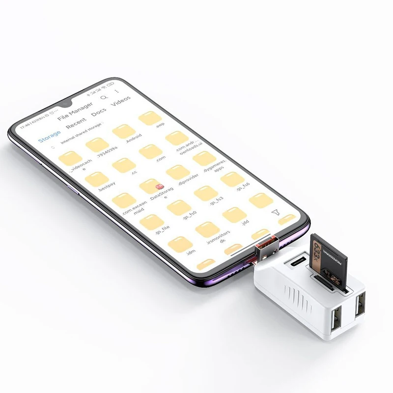 USB-считыватель карт памяти TF SD Type-C адаптер-удлинитель для ноутбука телефона OTG