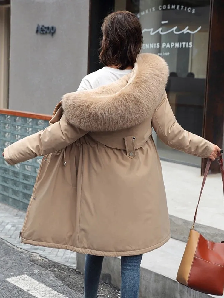 2022 New Winter Jacket Women Cotton Coat Female Thick Warm Casual Parka Winter Clothes Big Parkas Hooded Overcoat Mujer coat