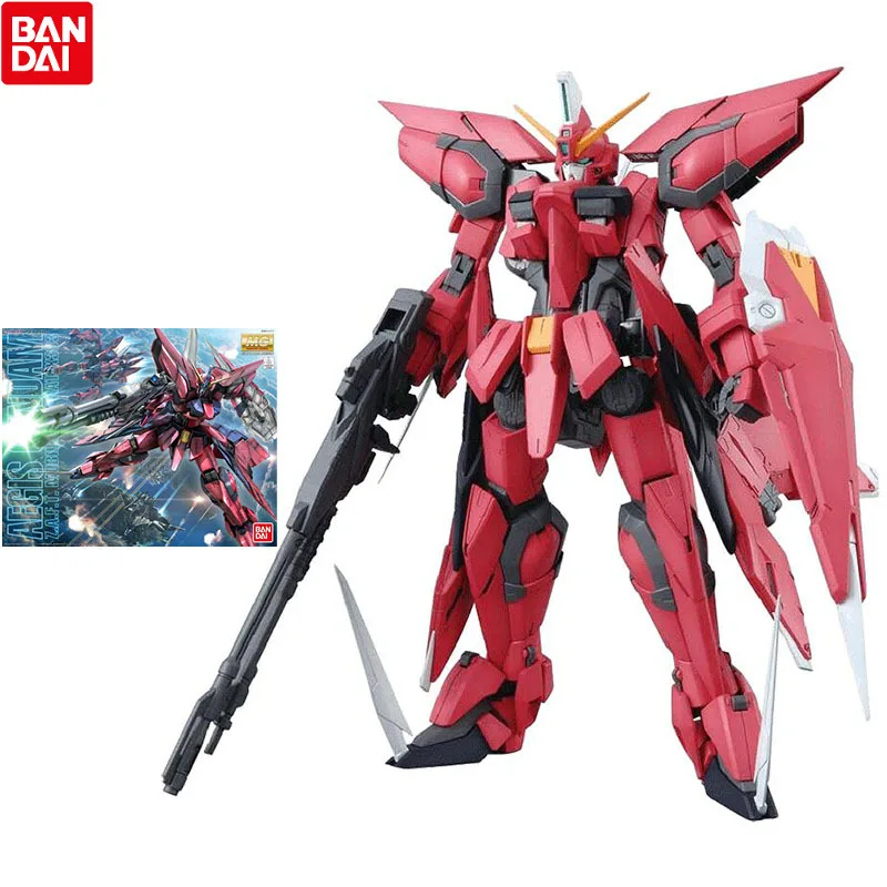 

Bandai Gundam Assembled Model Figure MG 1/100 GAT-X303 Aegis Gundam Genuine Model Collection Decoration Children Toys