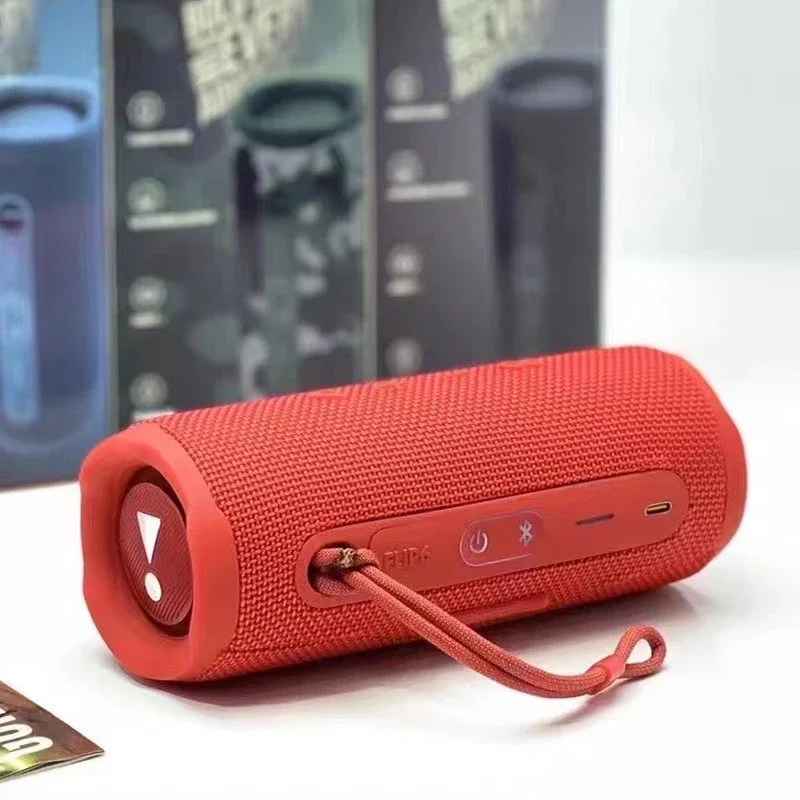Фото Портативный Bluetooth-динамик Red Flip 6, мощный звук и глубокие басы, водонепроницаемая IPX7 музыкальная шкатулка, звуковая система для домашнего кинотеатра Flip6 №1