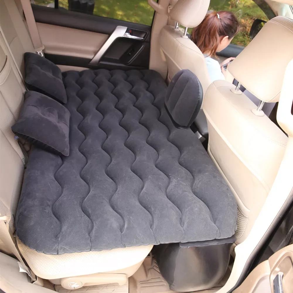 

Air Mattress Travel Bed Moisture-proof Inflatable Mattress Air Bed Car Back Seat Sofa for Car Interior Without Air