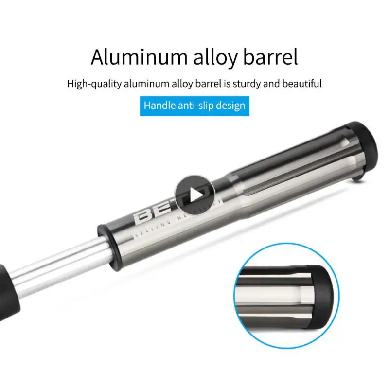

Equipped With Pressure Relief Valve Easy Adjustment Bicycle Pump Easy Conversion Between High And Low Voltage Convenient