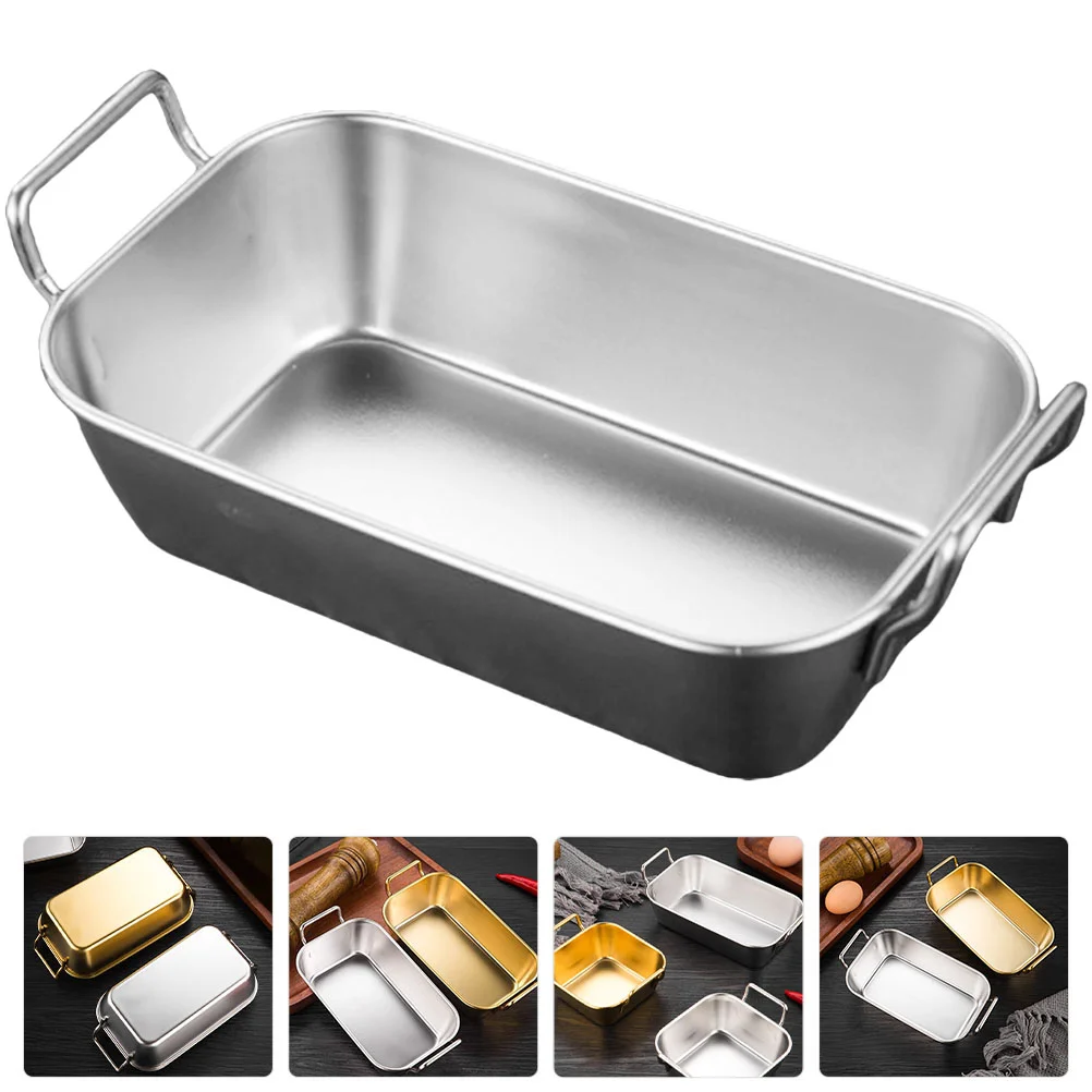 

Tray Plate Serving Platter Snackdish Bread Fruit Stainless Steel Metal Basket Dessert Cheese Cookie Appetizer Fast Trays