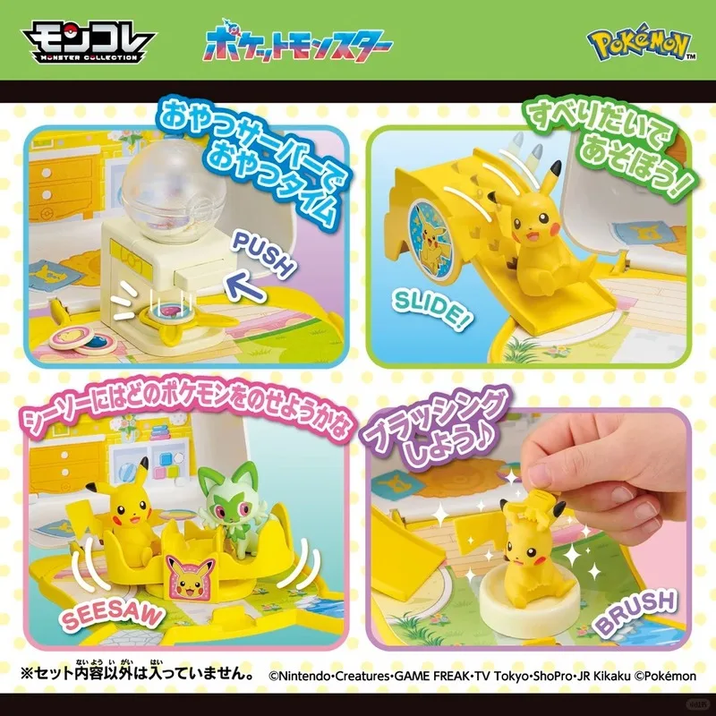 Фото НОВИНКА В НАЛИЧИИ: Игровой набор Pokémon Pokepeace House Carry Case – портативный игровой домик в виде сумки с фигурками и аксессуарами, коллекционная игрушка №3