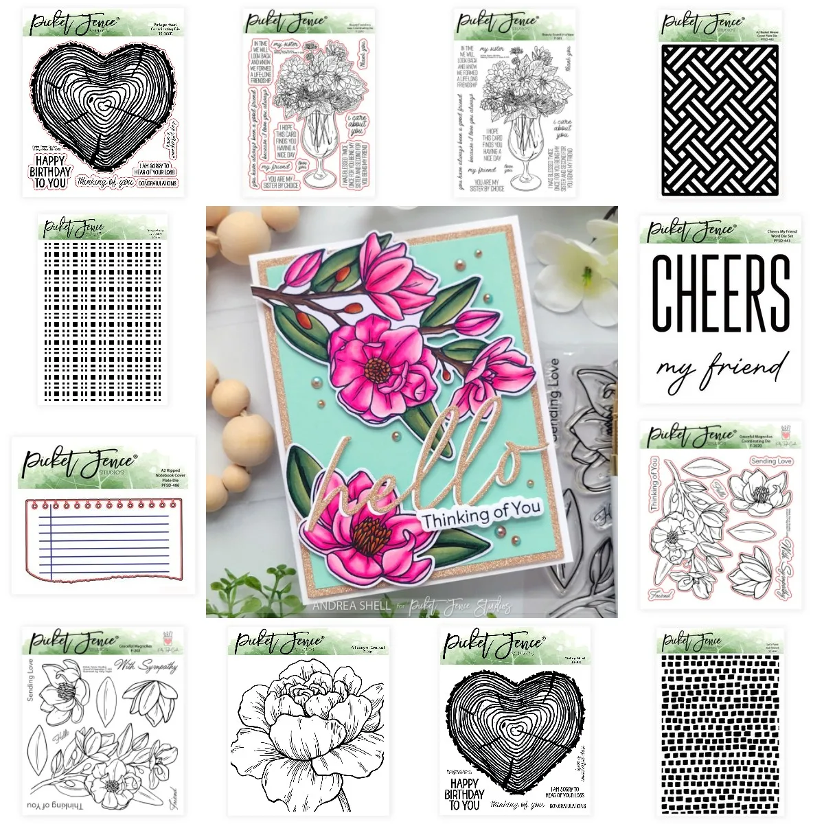 2024 октября новые изящные магнолии металлические штампы трафарет сделай сам