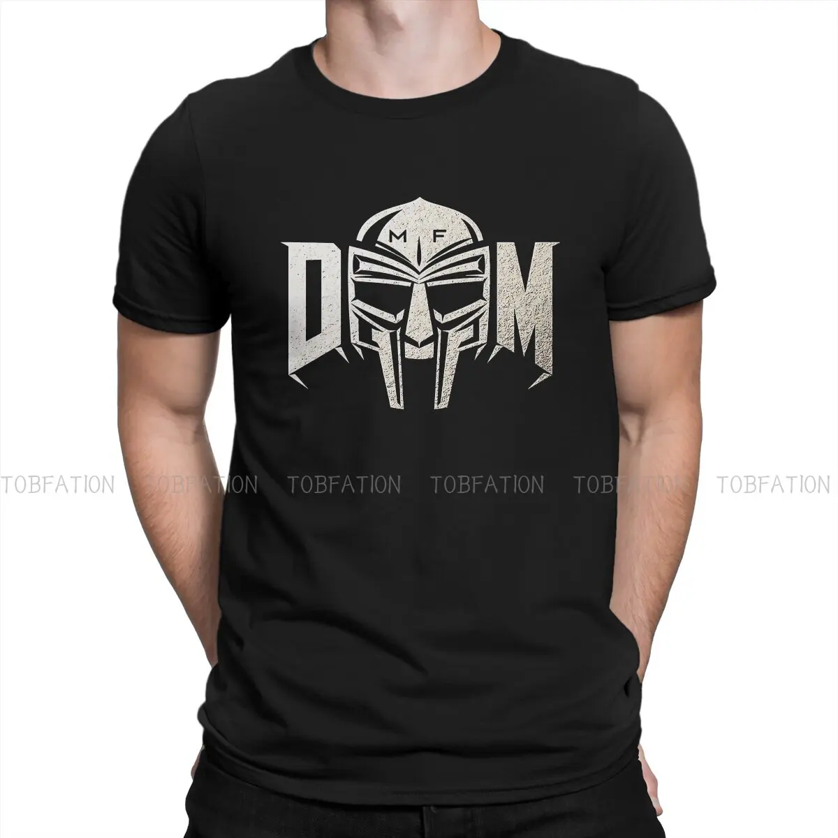 

Классическая футболка в стиле хип-хоп с надписью «Battle Fight Doom», Повседневная футболка с надписью «Doom» для мужчин и женщин