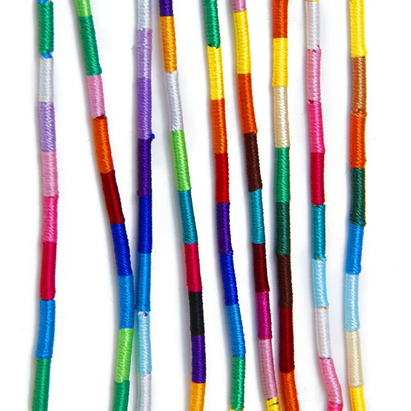 18 X Hippie Style Braided Thread Friendship Bracelets Wrist Ankle Bracelet--Radom Color &amp Knurled | Cords