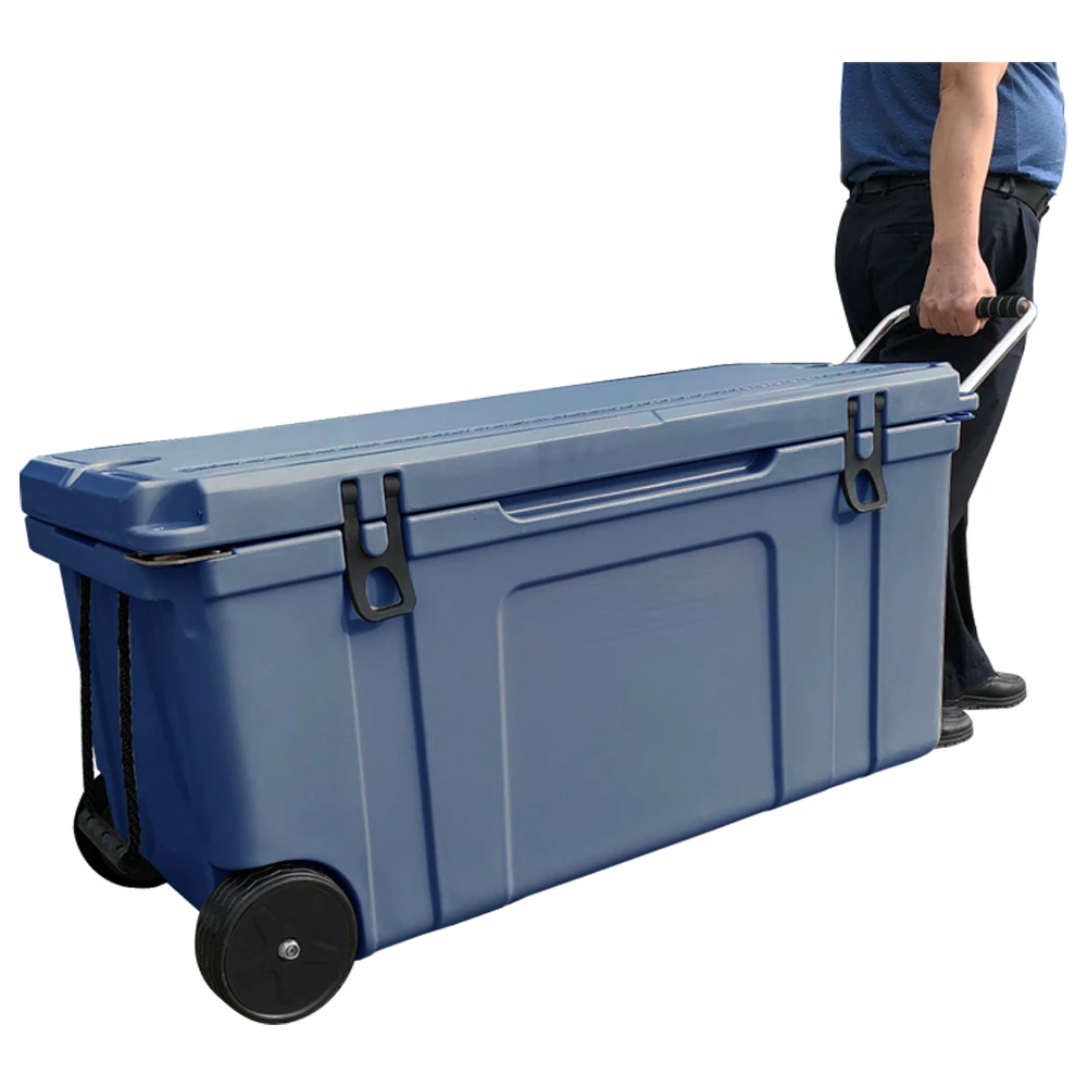 

Large Capacity Ice Box Rotomolded Plastic Wheeled Cooler