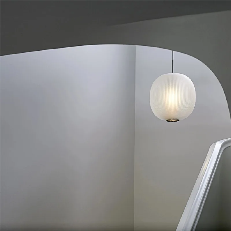 

LED pendant lamp Minimalist Modern Restaurant Living Dining Room Hanging Bedside Bar White Glass Ball Pendant Light