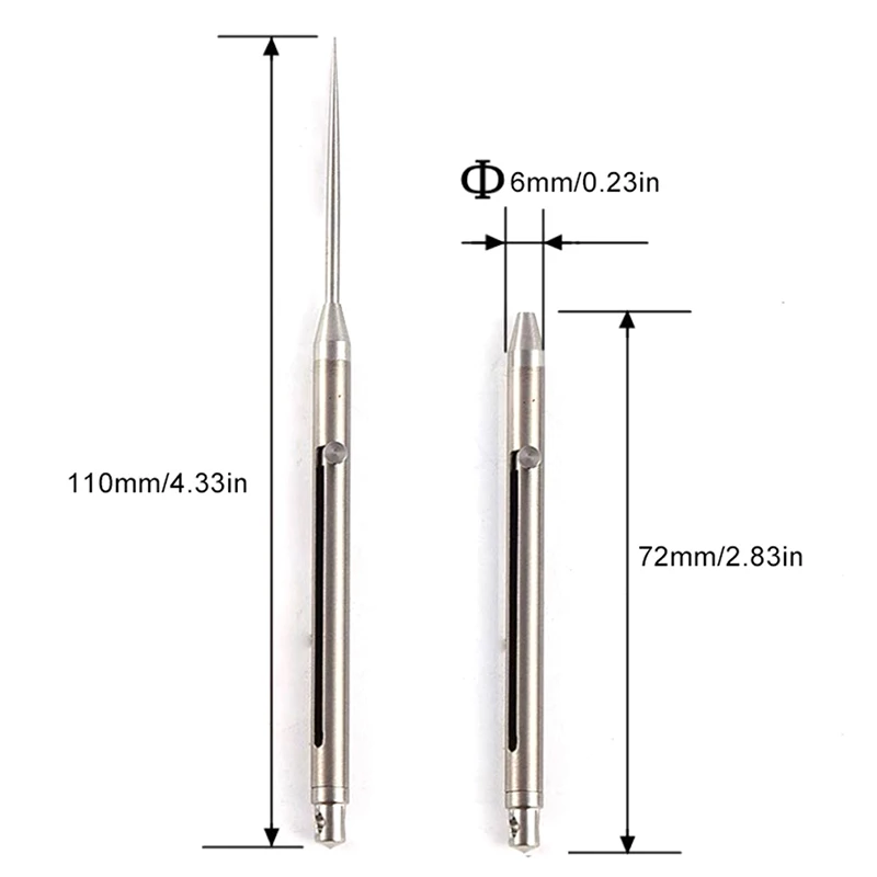 

Телескопическая зубочистка из титана Telescopic Fruit Pick