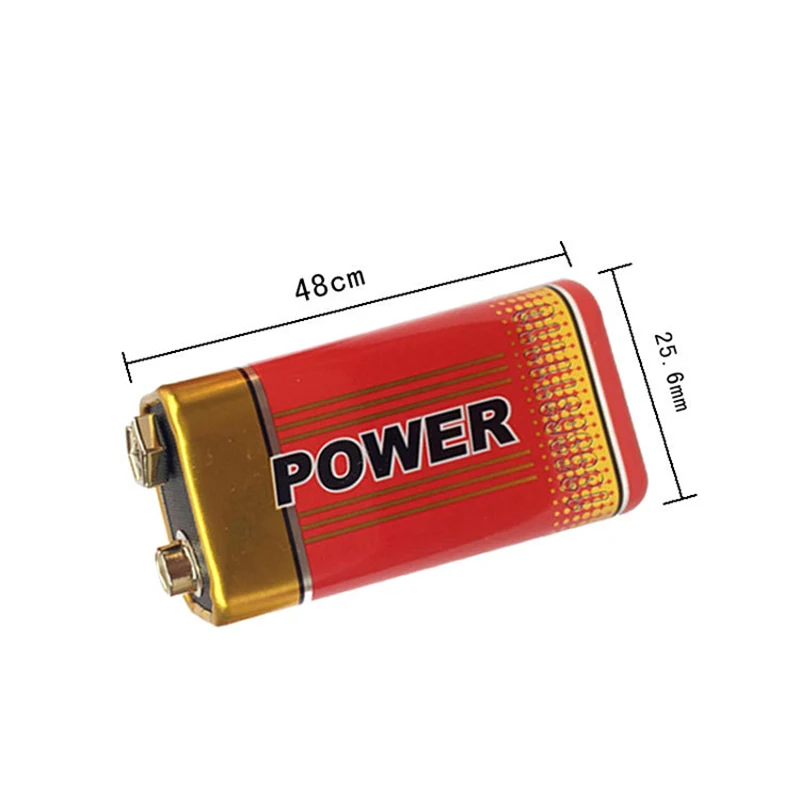 

1Pcs Quality Goods 6F22 9V 200min mAh 100% Original 6LR61 MN1604 9VBlock Heavy Duty Cell Battery