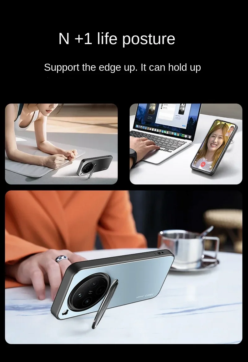 Metal Lens Camera Holder Cover for OPPO Find X8 Pro X 8 X7 Ultra X6 Ultra-thin Matte Protect Kickstand Case FindX8Pro