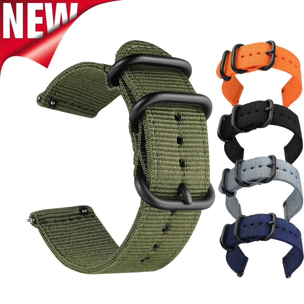 

Ремешок нейлоновый спортивный для наручных часов, браслет для Samsung Galaxy watch 46 мм/gear s3 smart, Huami Amazfit GTR 47 мм, 22 мм