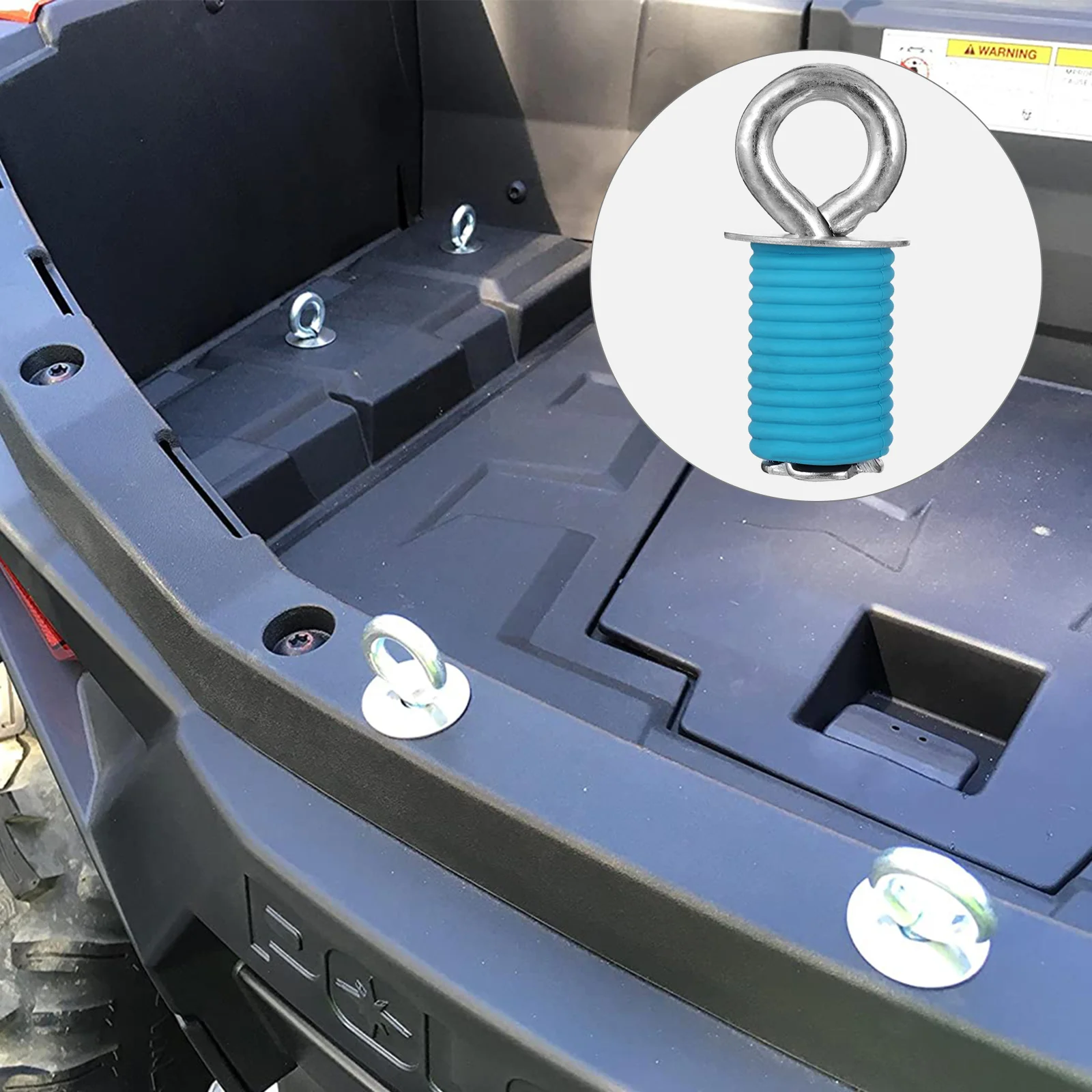 

6pcs UTV Bed Anchor Durable Sturdy Practical ATV Anchors Tie Down Anchors Polaris Anchors for RZR 570 900 Outdoor