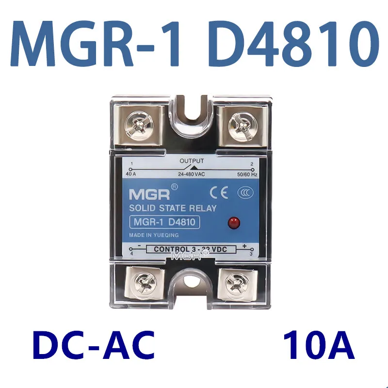 SSR-10DA SSR-25DA SSR-40/60/80/90/100DA Твердотельное реле SSR DC-AC Вход 3-32 В DC Нагрузка 24-480