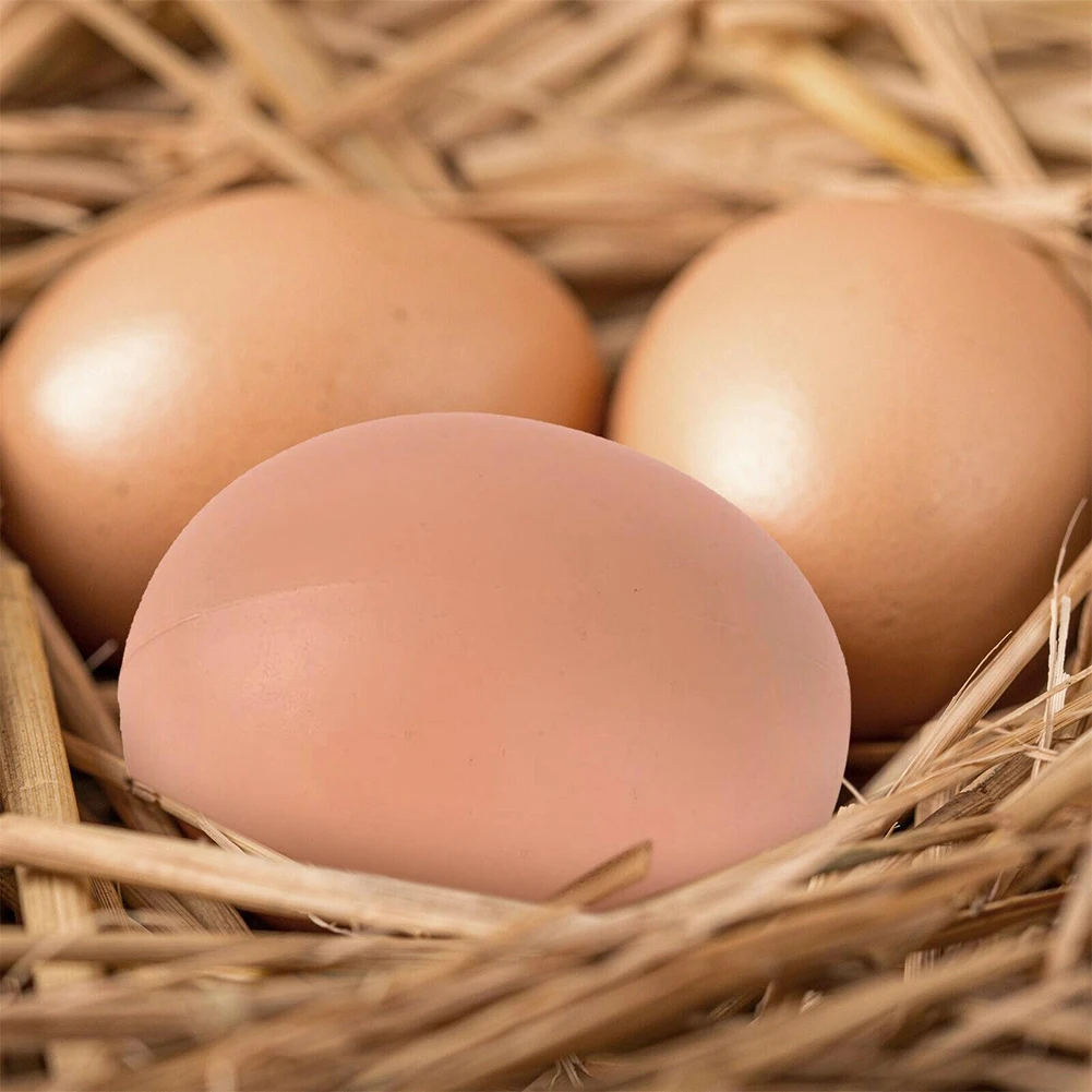 

6pcs Fake Eggs Plastic For Children Cooking Games DIY Chicken Eggs Poultry Layer Coop Hatching Simulation Graffiti Eggs