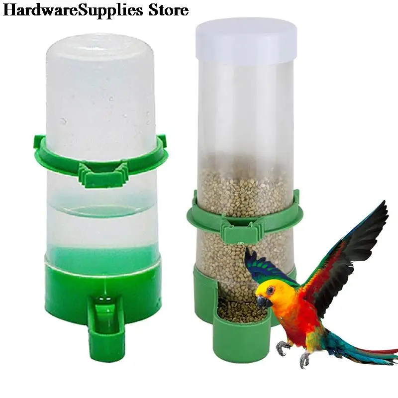 

6pcs 150ml Plastic Bird Water Drinker Feeder Automatic Drinking Fountain Pet Drinking Cup Bowls
