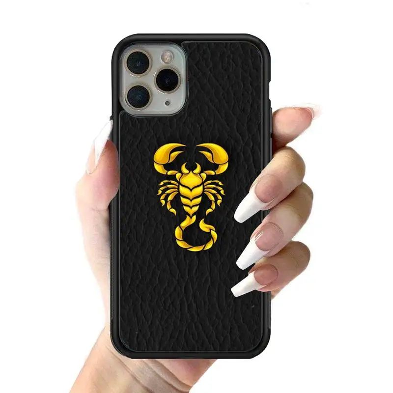 Scorpion Phone Case Silicone PC+TPU Case For iPhone 14 11 12 13 Pro Max 8 7 6 Plus X XR Hard Fundas