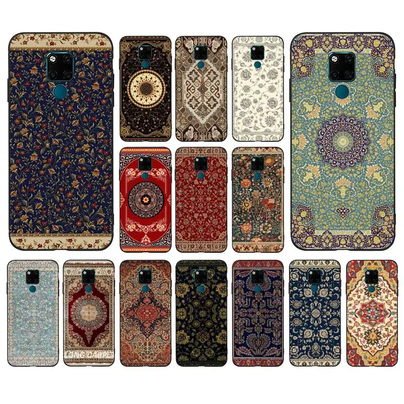 

Persian carpet Floral pattern Phone Case for Huawei Mate 20 10 9 40 30 lite pro X Nova 2 3i 7se