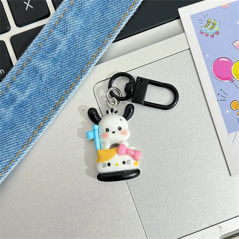 Kawaii американские горки Pochacco Sanrio брелок аниме бампер автомобиль Hello Kitty детский