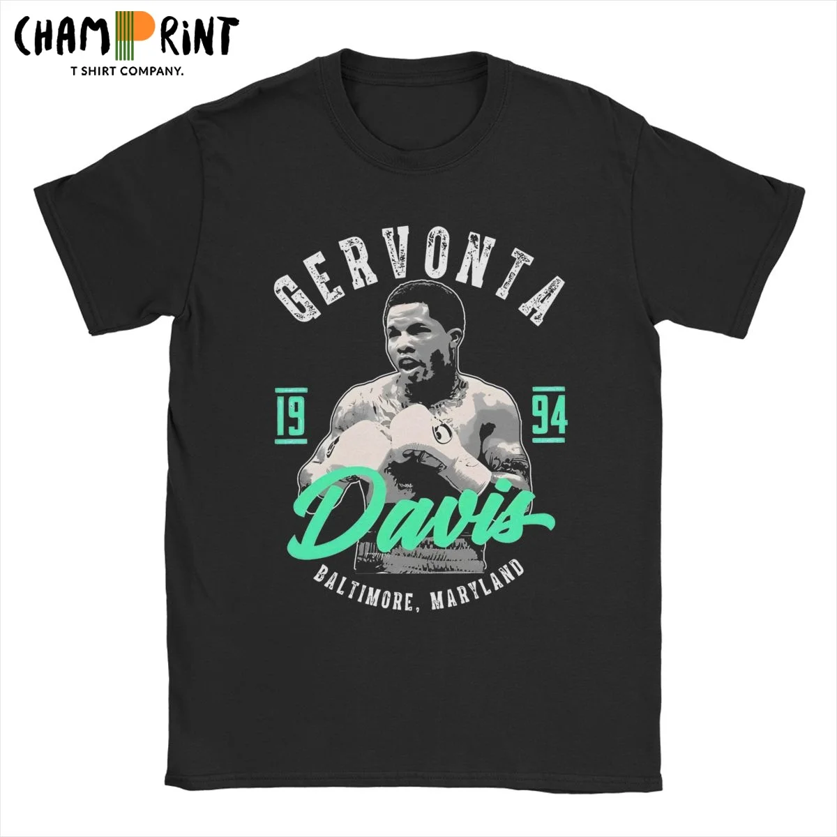 Футболки Team Gervonta Davis для мужчин футболки из 100% хлопка отдыха с короткими рукавами