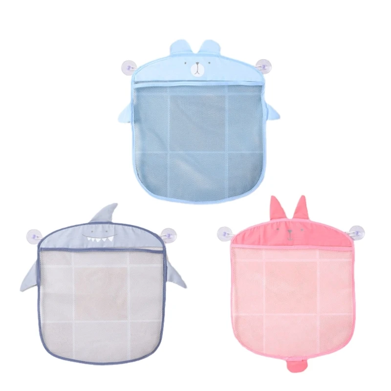 

Child Bath Toy Storage Bag Organizer Net Suction Baskets Kids Bathroom Mesh Bag + 2 Suction Cups Bathtub Toy Holder