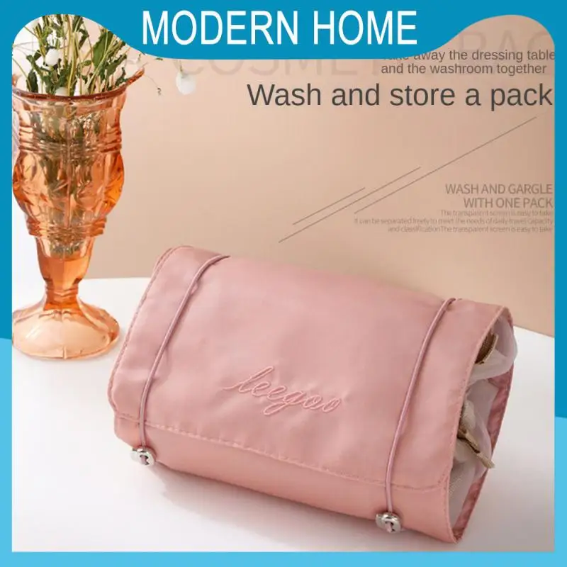 

4-in-1 Makeup Bag Outgoing Removable Mesh Bag 54.5x23cm Cosmetic Bag Home Accessories Travel Storage Pouch Multifunctional Lazy