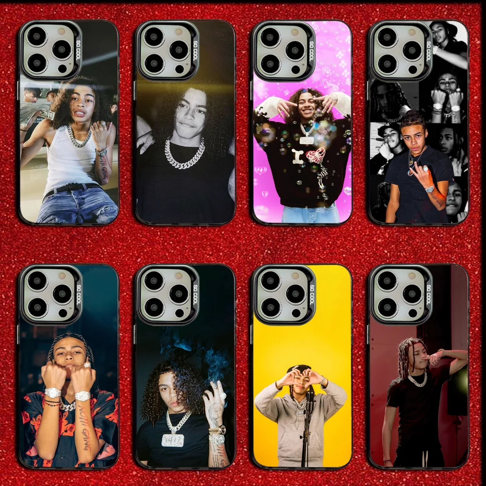 Чехол для телефона DD O-Osama Rapper iPhone 16 15 14 13 12 11 Mini Pro MAX Grey матовый противоударный