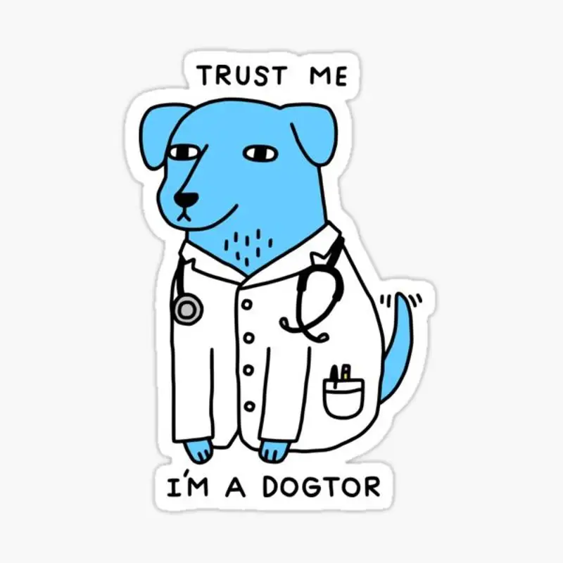 

Наклейка Dogtor для ноутбука, декор для спальни, автомобиля, милый мультяшный художественный модный общественный чемодан