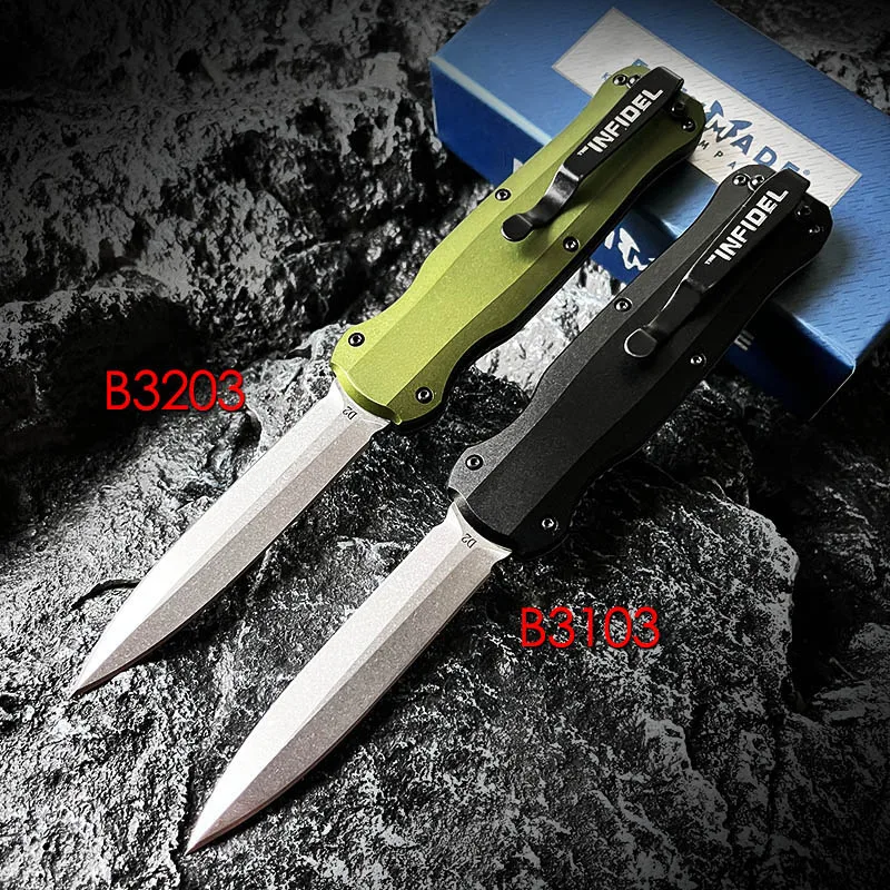 Benchmade Knives Infidel D2 Steel OTF PocketKnife Tactical Military Pocketknives EDC Survival Self Defense Pocket Knives B3 Made