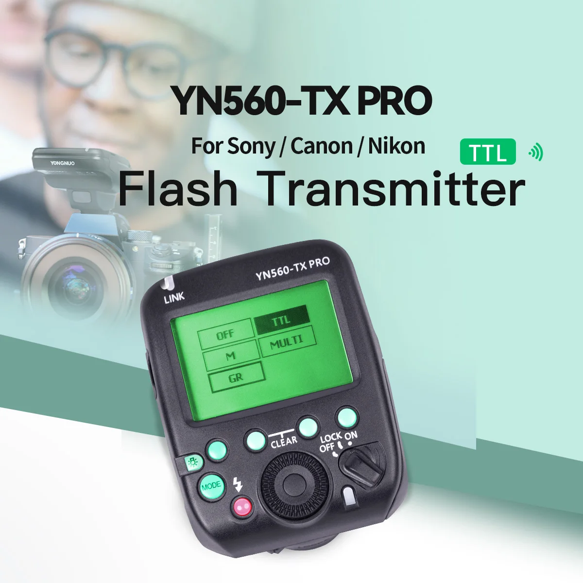 YN560-TX PRO YONGNUO Flash Wireless Trigger Manual Flash Controller for Sony Canon Nikon YN560III YN560IV YN685 YN200 Speedlite