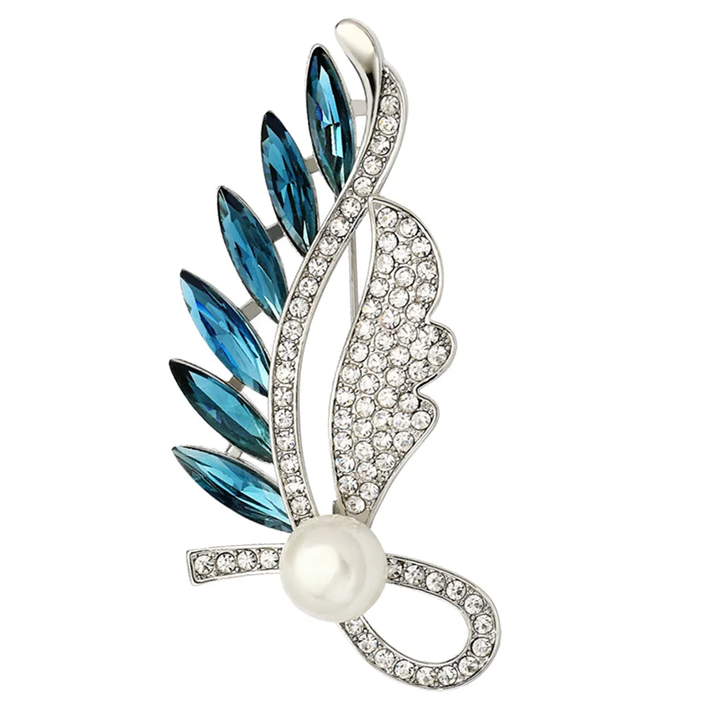 

1Pc Fashionable Brooch Decorative Leaf Shaped Corsage Clothing Breastpin Gift