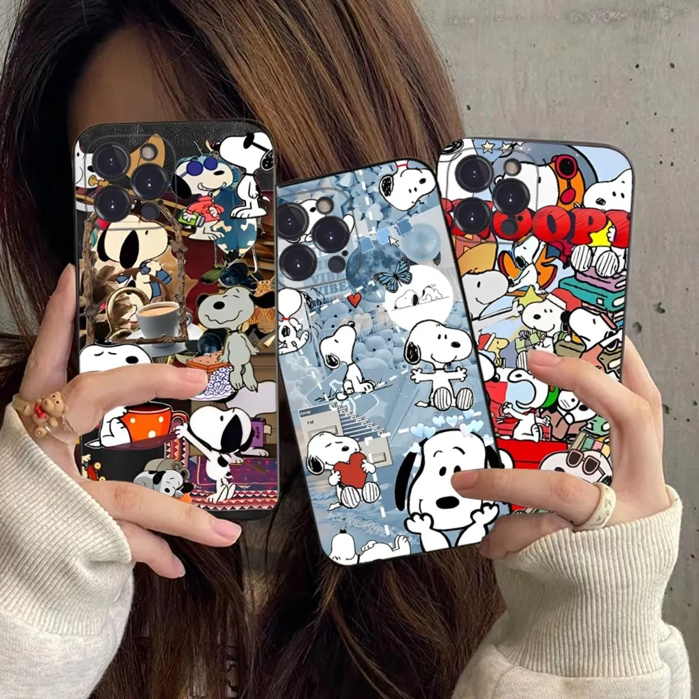 

Cute Black Cat Phone Case for iPhone 8 7 6 6S Plus X SE 2020 XR XS 14 11 12 13 Mini Pro Max Mobile Case