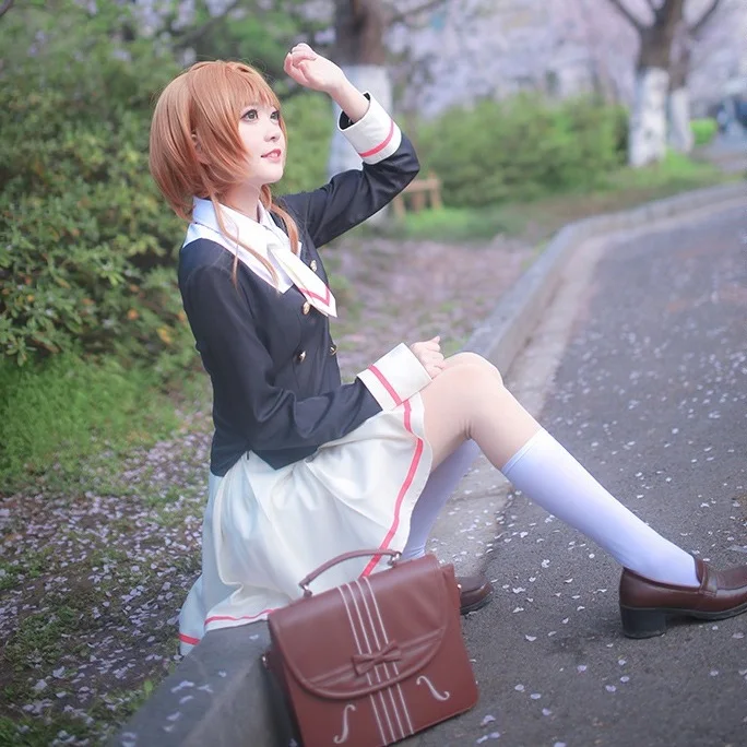 Костюм для косплея аниме Cardcaptor Sakura прозрачная карточка Kinomoto Tomoyo Daidoji школьная