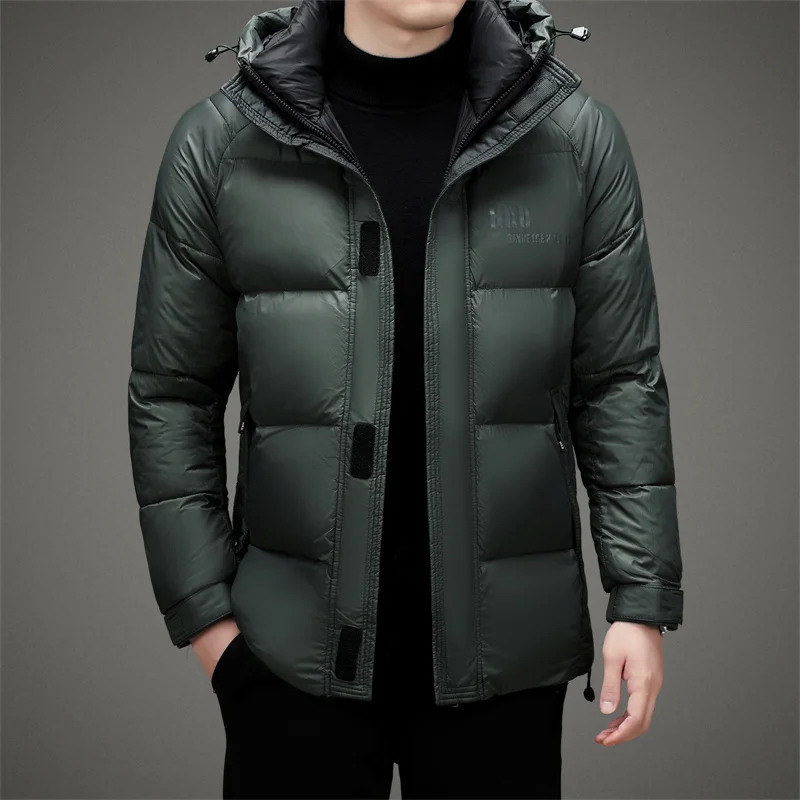 

Мужская зимняя куртка, новая одежда с хлопковой подкладкой, имитация ветра, толстая теплая куртка с хлопковой подкладкой, устойчивая к холоду